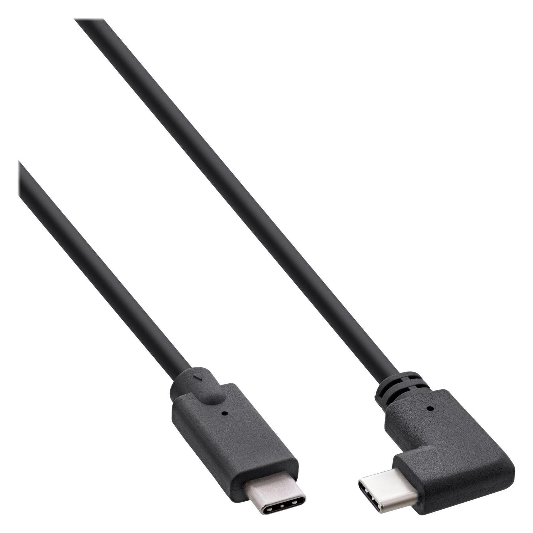 InLine USB 3.2 Gen.2 Kabel, USB Typ-C Stecker/Stecker, schwarz, 1m (0.50 m, USB 3.2 Gen 2, USB 3.2 Gen 2x2, 100 W) (35706W)
