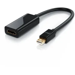 Primewire Mini DisplayPort zu HDMI Adapter, Ultra HD 4k MiniDP zu HDMI Buchse Monitor Konverter, Adapterkabel