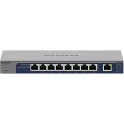 Netgear GS108MX (9 Ports), Netzwerk Switch, Grau