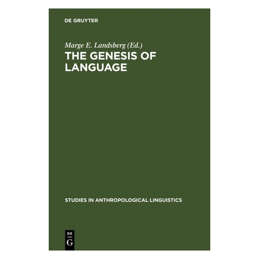 De Gruyter The Genesis of Language (Englisch, Hardcover, Marge E. Landsberg) (67761124)