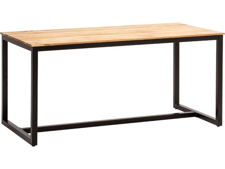 Esstisch 120x60x76cm Akazie Massivholz Metallbeine Industrial Loft