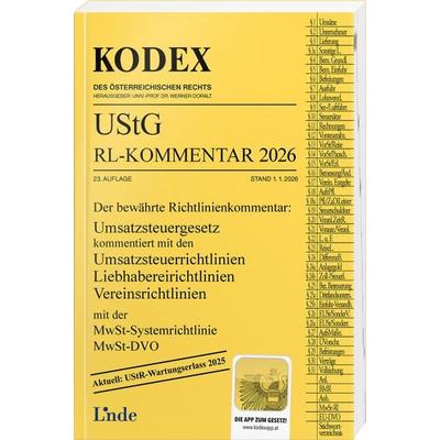KODEX UStG-Richtlinien-Kommentar 2026, Taschenbuch von Robert Pernegger, Linde, 978-3-7073-5482-9