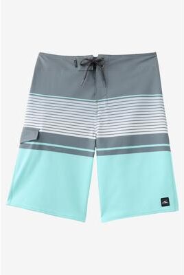 O'Neill s Lennox Stripe 21"" Board Shorts in Gargoyle, Size 34, Elastane/Polyester"