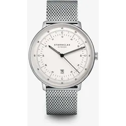 STERNGLAS - HAMBURG - silber satiniert - silber - milanaise silber / 42MM