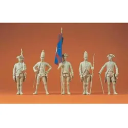 Preiser 57808 1:24 Preußen 1756, 5 Figuren