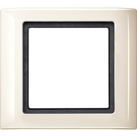 Rahmen einfach weiß, Typ 400144, Kunststoff, Schutzart IP44, glänzend, mit Montagerahmen weiß (glänzend), Retail