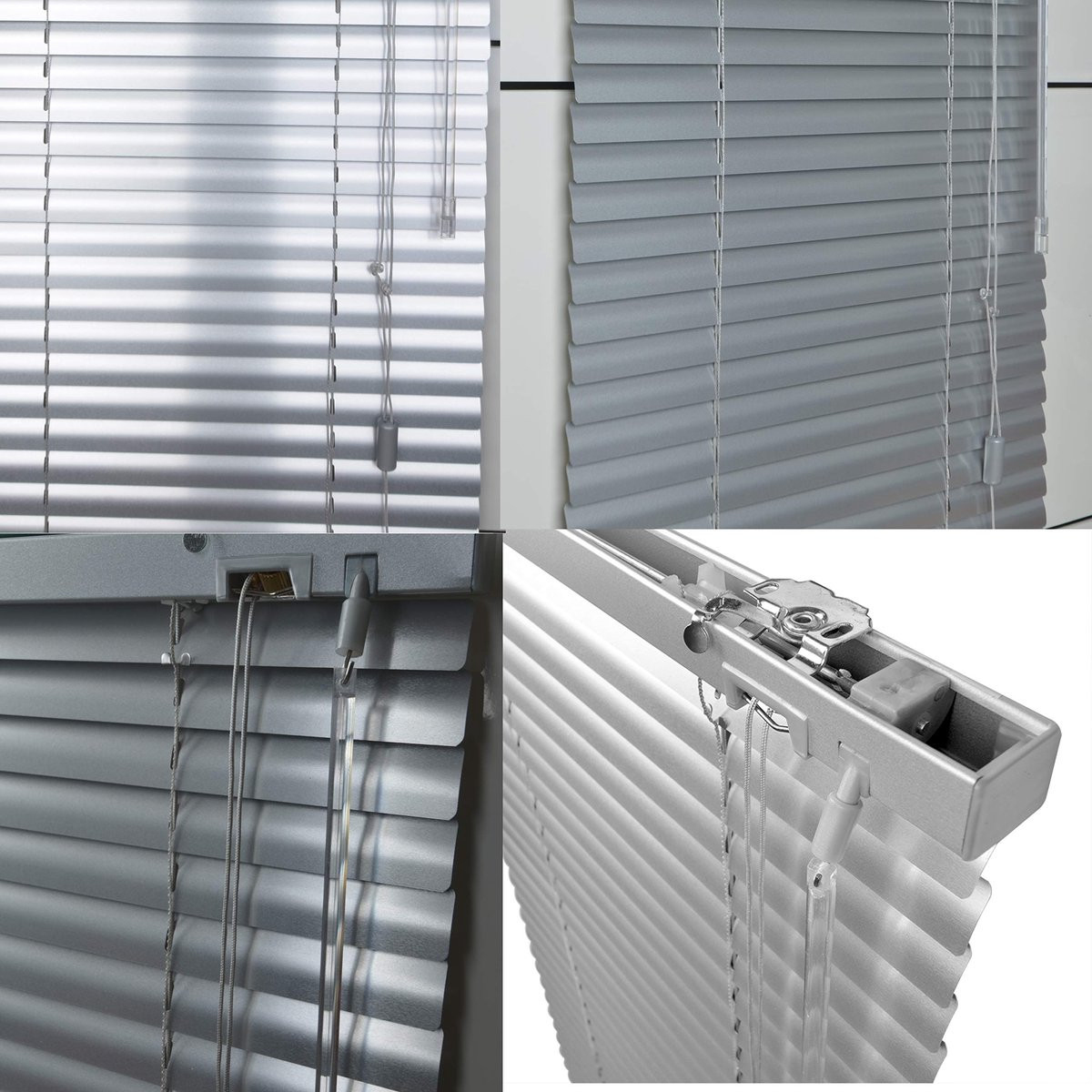 Aluminium Klemmfix Jaloezie voor spanlatten - Grijs