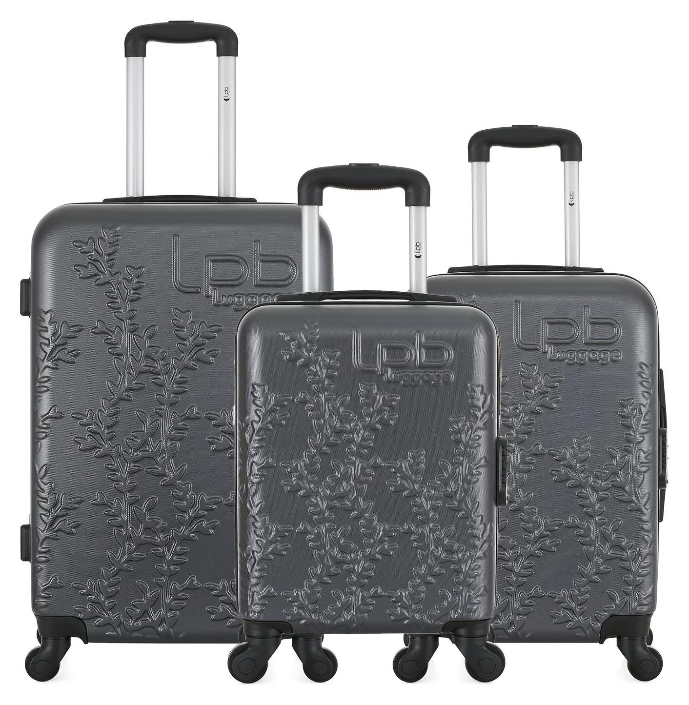LPB LUGGAGE - 3er-Set - Wochenendkoffer, Handgepäckkoffer und Handgepäckkoffer XXS NAIS