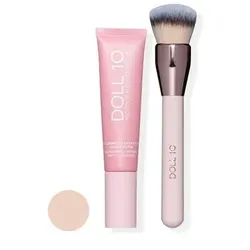 DOLL 10 BEAUTY T.C.E.Liquid Filter Foundation mit Niacinamid 30ml & Pinsel