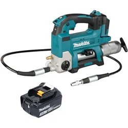 Makita, Fahrzeug Werkzeug, DGP 180 F1 Akku Fettpresse 18 V 690 bar + 1x Akku 3,0 Ah - ohne Ladegerät