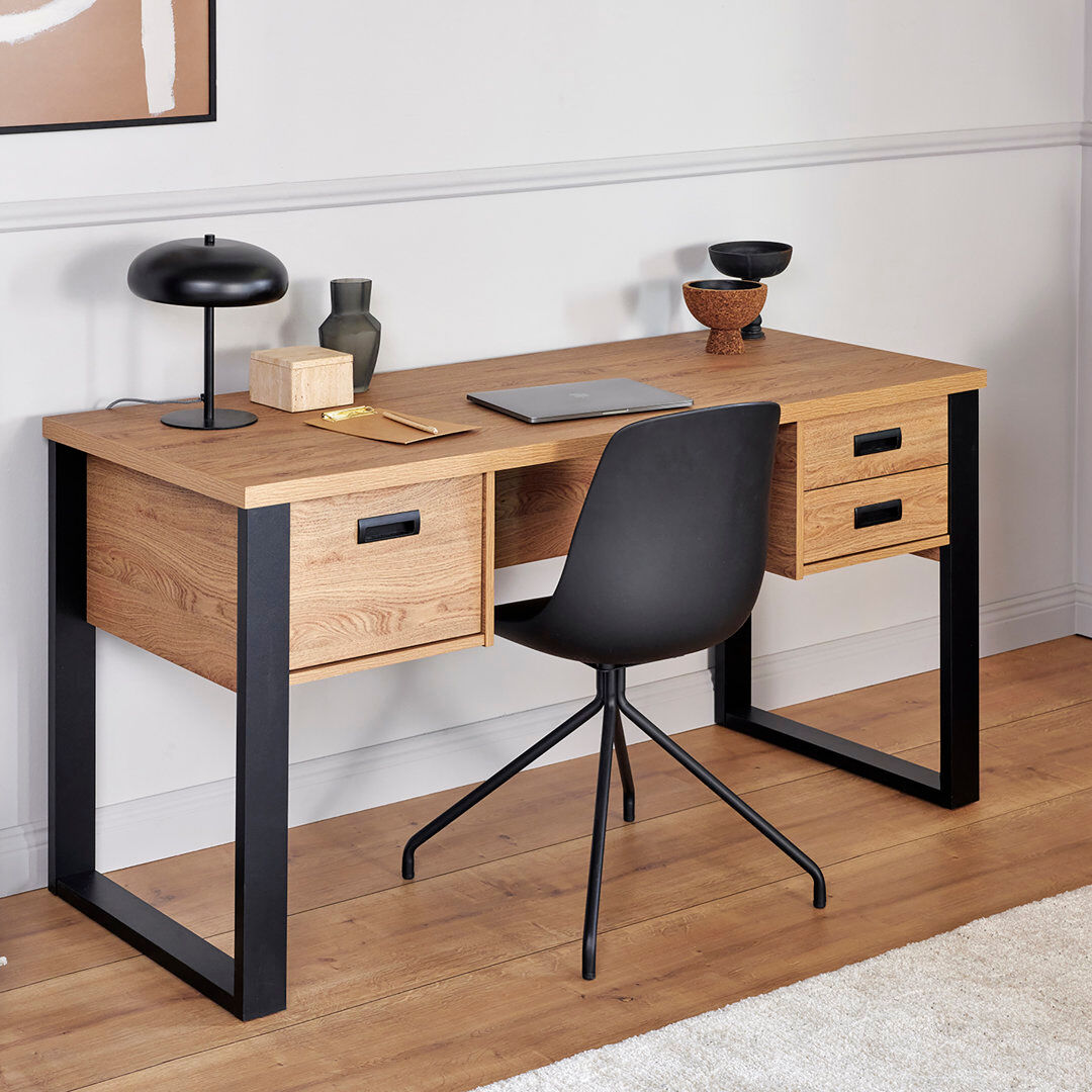 Rio Brena Desk Brown 75cm H X 150cm W X 59cm D
