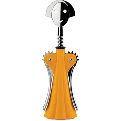 Alessi Korkenzieher gelb/dunkelgelb, Flaschenöffner, Gelb