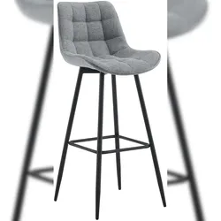 CLP Barhocker Dartford grau/Stoff