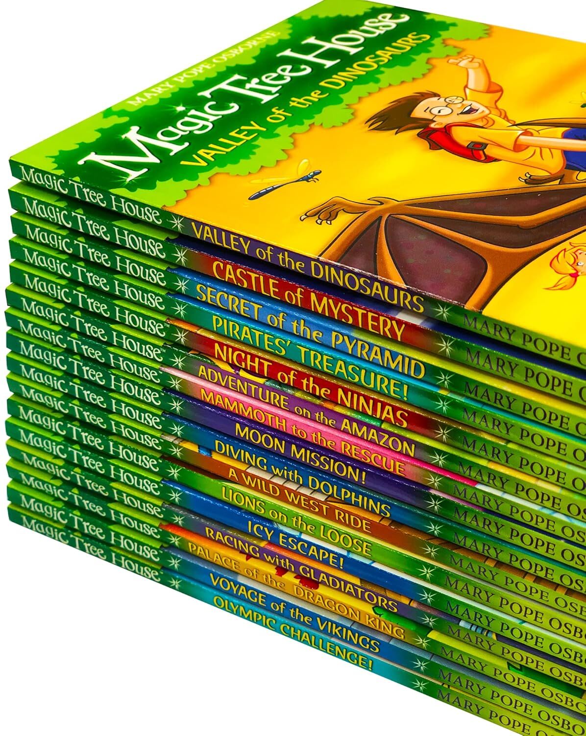 Red Fox (Penguin Random House Children's UK) Magic Tree House Series Books 1-16 Collection Set by Mary Pope Osborne - Paperback - Ages 5-7 - 16 Bestselling Time-Travel Adventure Stories