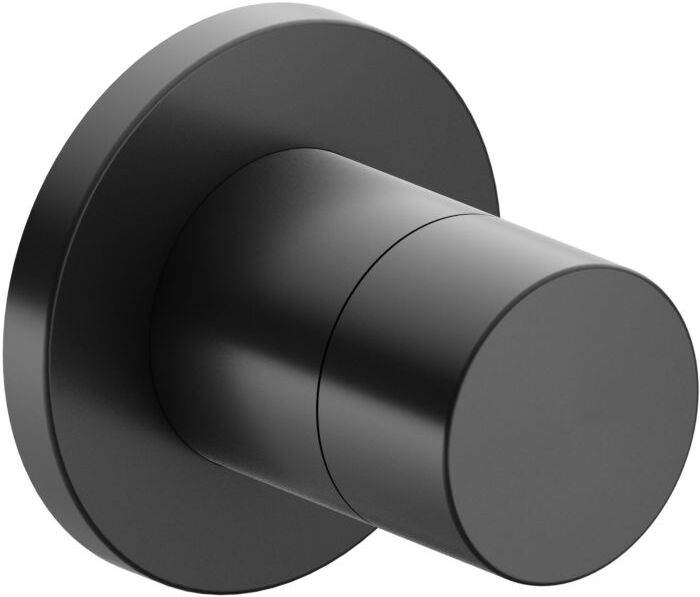 Keuco IXMO Pure 3 Wege Umstellung 59548130001 UP-3-Wege-Umstellventil, rund, Schwarzchrom gebürstet