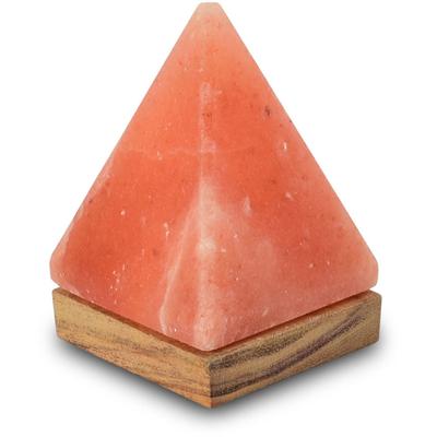 WAGNER LIFE DESIGN Salzkristall-Tischlampe "USB-Pyramide", orange, Ø 7cm H: 11cm, 1 Stk., Leuchten, Handgefertigt aus Salzkristall - jeder Stein ein Unikat, H: ca.11 cm