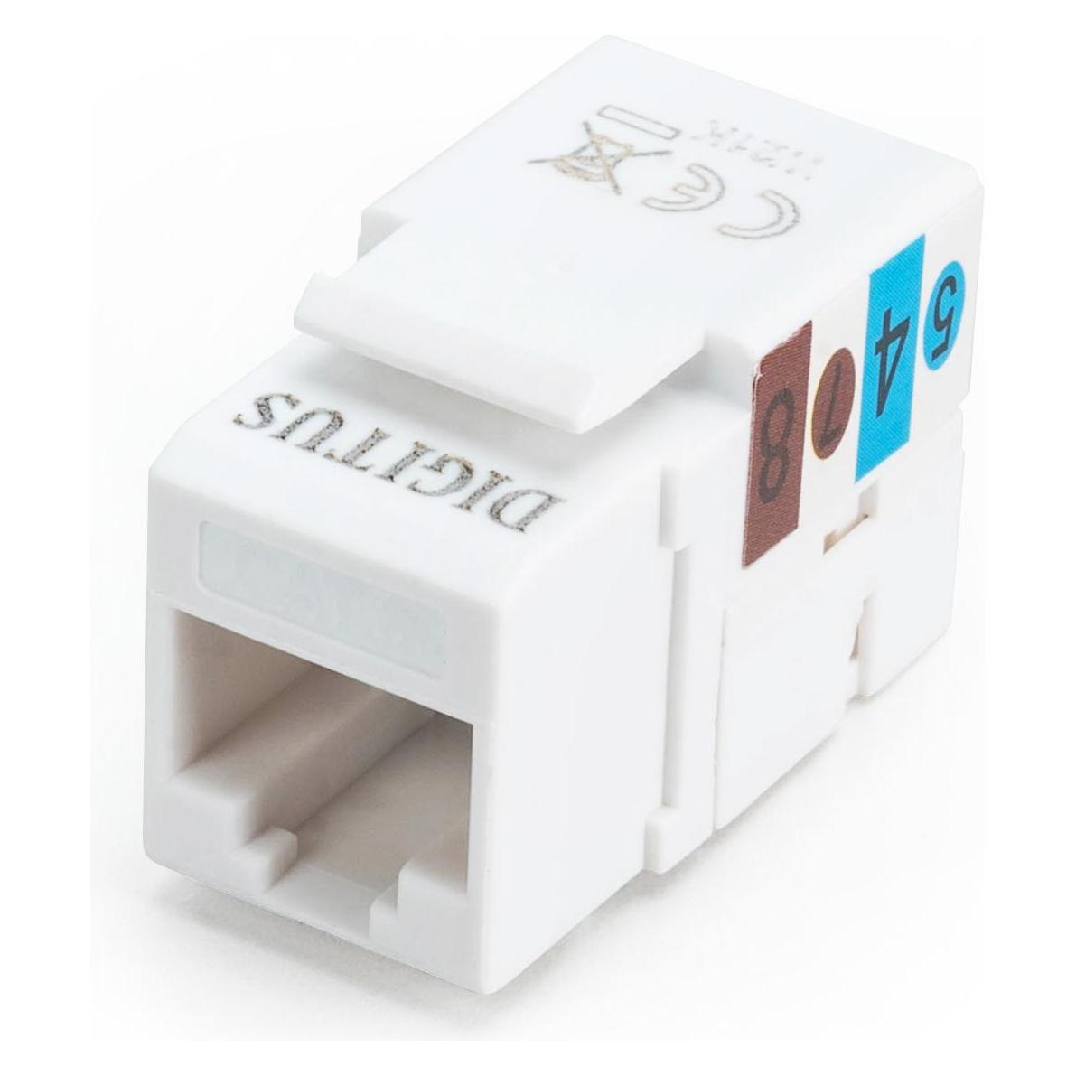 Digitus Keystone Modul Cat6 RJ45 ungeschirmt Kabelinstallation ueber LSA Leisten Class E (Keystone Modul) (DN-93601)