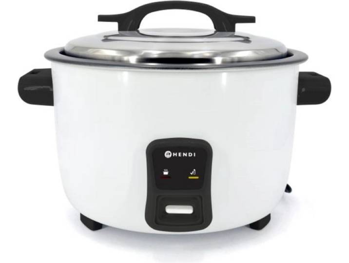 HENDI Rijstkoker – 4\,2 liter – Anti-aanbak – Automatische warmhoudmodus – Inclusief maatbeker en rijstlepel