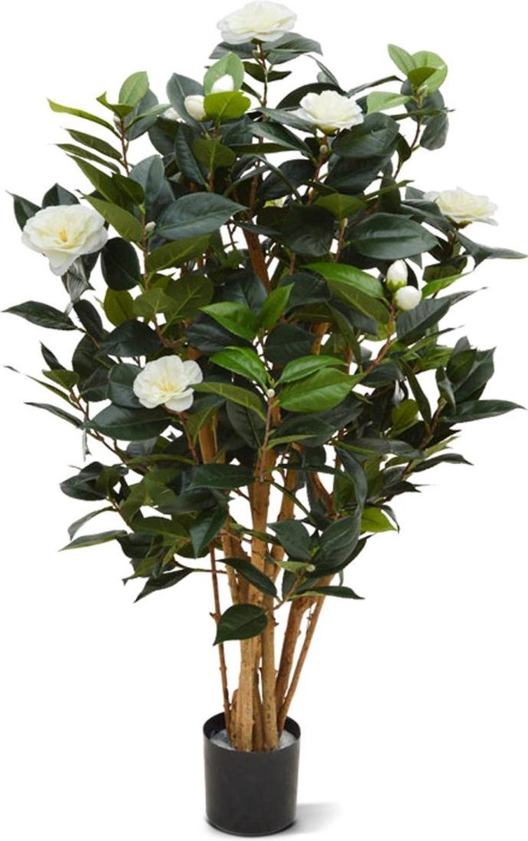Camelia Japonica deluxe kunstplant 100cm - creme
