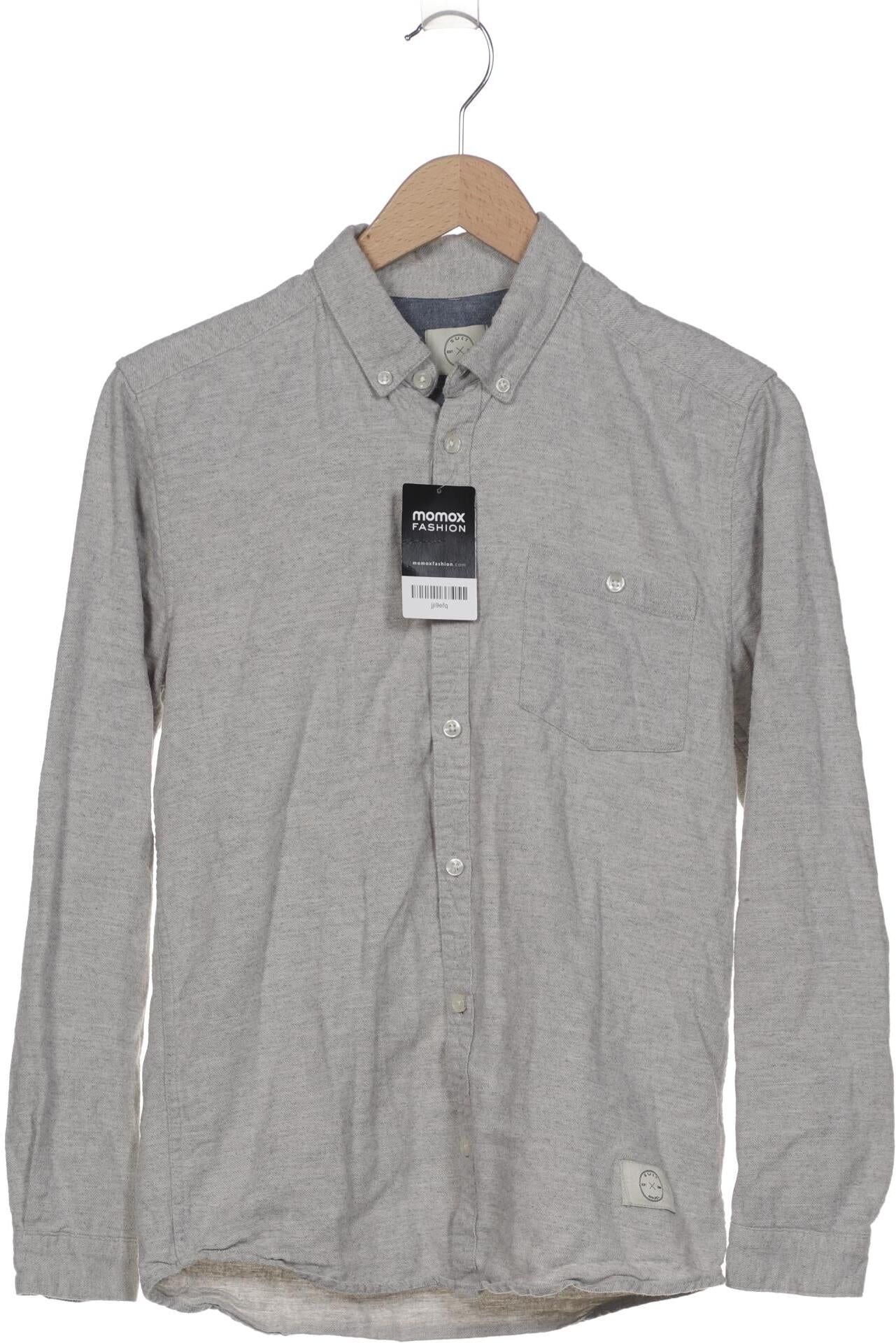 Suit Herren Hemd, Grau, Gr. S, Baumwolle - Second Hand