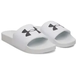 UNDER ARMOUR ARMR Slides Badelatschen Herren 100 - white/white/black 48.5