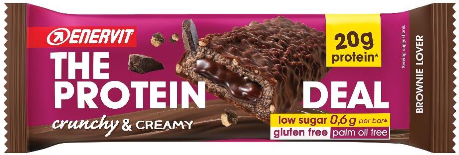 Enervit The Protein Deal Brownie Lover Barretta Proteica, 55 g