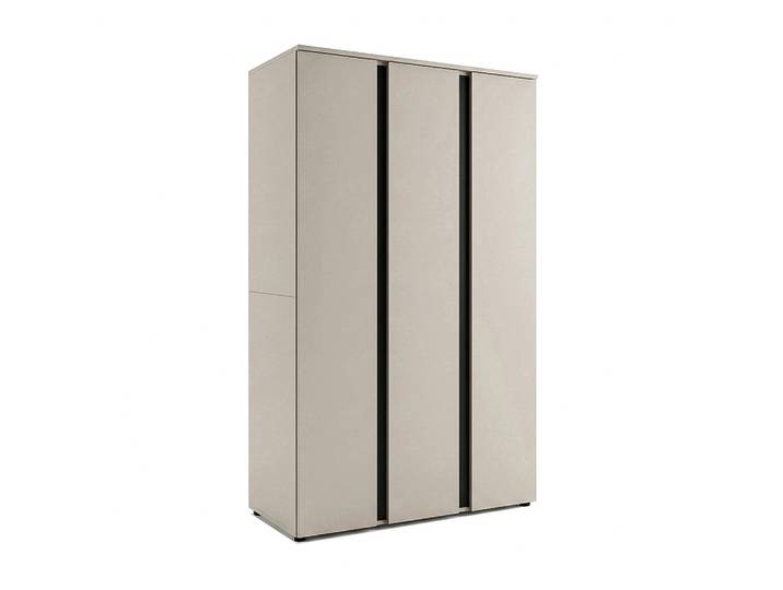 Livetastic Drehtürenschrank, Kaschmir, 5 Fächer, 121x184x52 cm, griffloses Öffnen, Schlafzimmer, Kleiderschränke, Drehtürenschränke