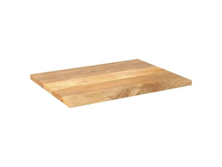 Tischplatte 80 x 70 x 2,5 cm Rechteckig aus massivem Mangoholz natürlichem Massives Mangoholz mit natürlichem Finish, vielseitig kombinierbar, für Esstisch und Gastronomie, 1