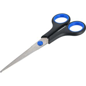 TipTop-Office Büroschere mit Softgrip, aus rostfreiem Edelstahl, Universalschere, schwarz, 17,5 cm