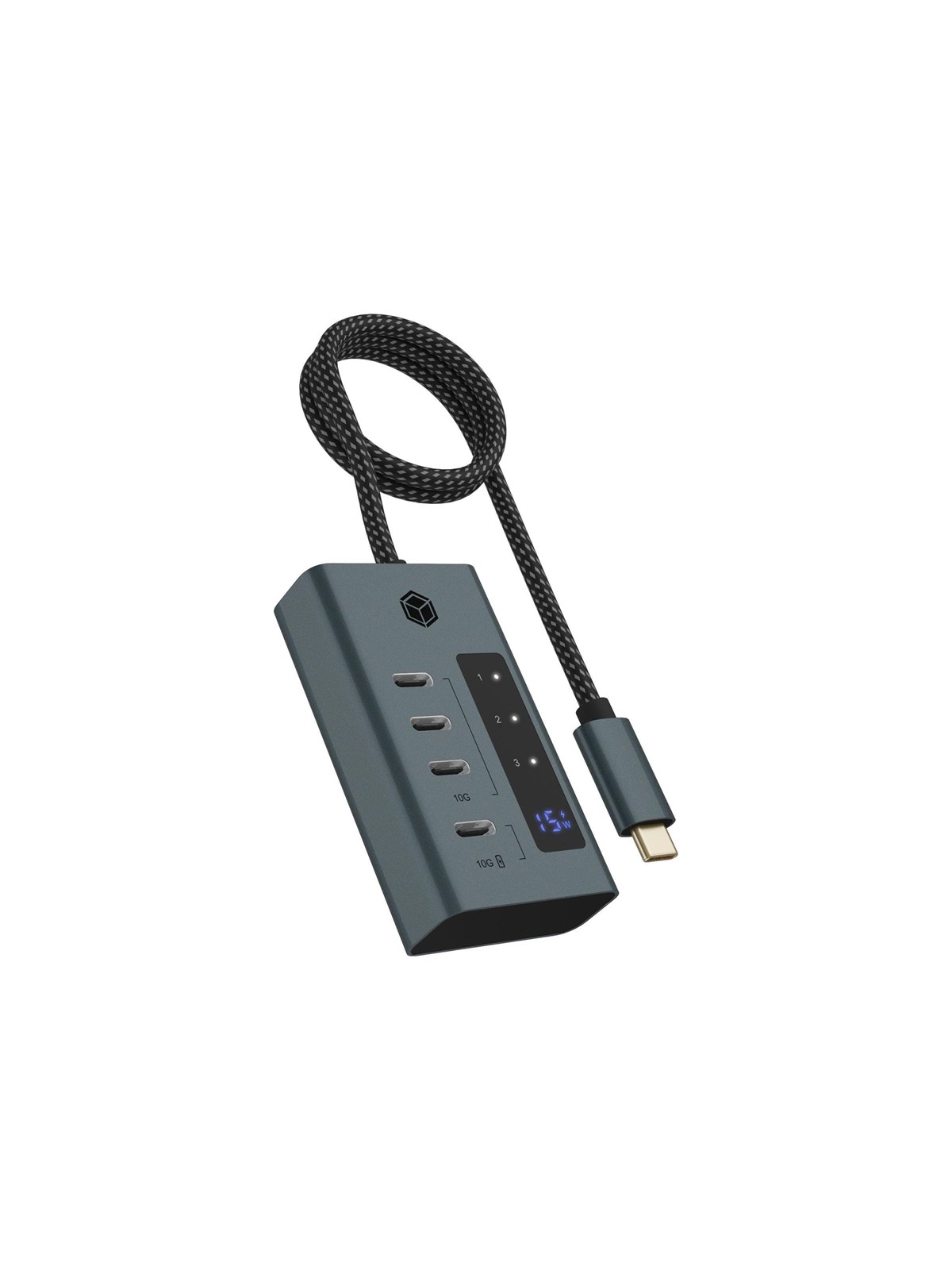 ICY BOX IB-HUB1454-C31 - hub - 4 ports USB-Hubs - 4 - Blau