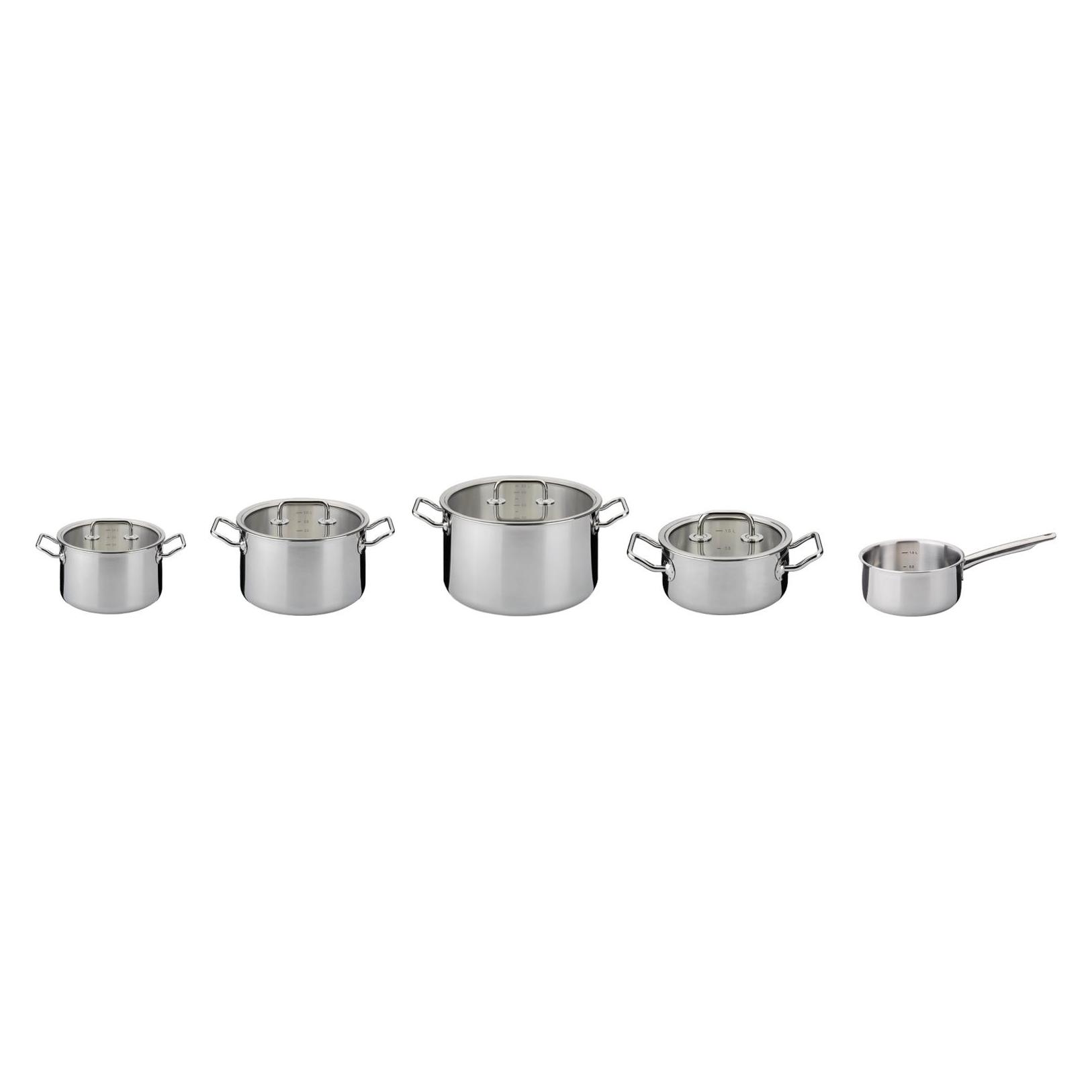 Spring Brigade Basic Topf-Set 5-teilig mit Glasdeckeln (480800605)