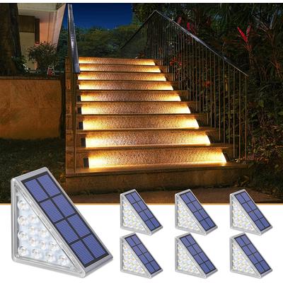 Outdoor Solar Garden Lights Outdoor LED Step Lamp Stair Light, IP67 Waterproof Solar Light, Anti theft Lens Deck Pathway Garden Lighting Outdoor LED Step Lamp Stair Light, IP67 Waterproof Solar Light, Anti theft Lens Deck Pathway Garden Lighting