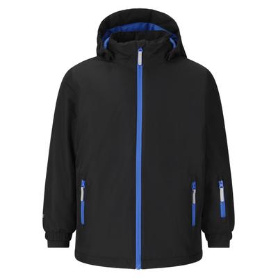 Skijacke ZIGZAG "Valberg", Jungen, Gr. 3, schwarz, 100% Polyester, unifarben, normal, ohne Ausschnitt, Jacken Skijacke, mit DWR-Beschichtung