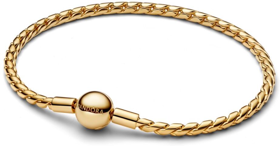 Pandora Moments Round Clasp Wing Chain rannekoru, keltakullattu, 564028C00