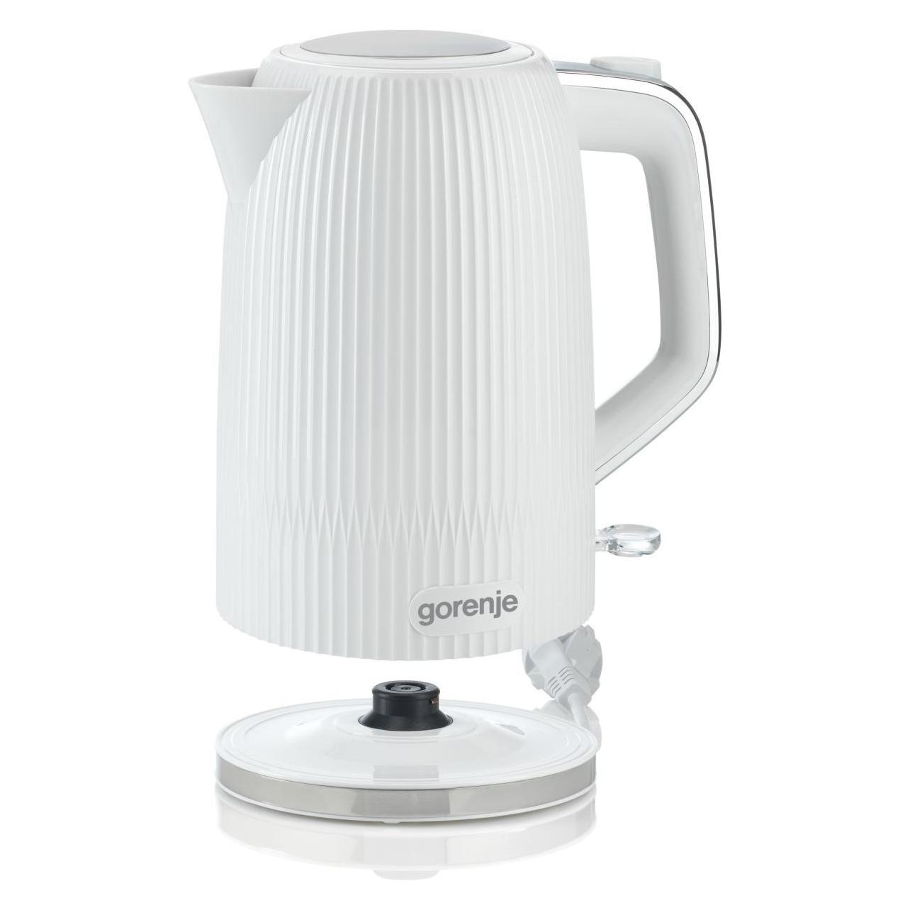 Gorenje K17DPW Kettle, Electric, Capacity 1.7 L, Power 2200 W, White (1.70 l) (K17DPW)