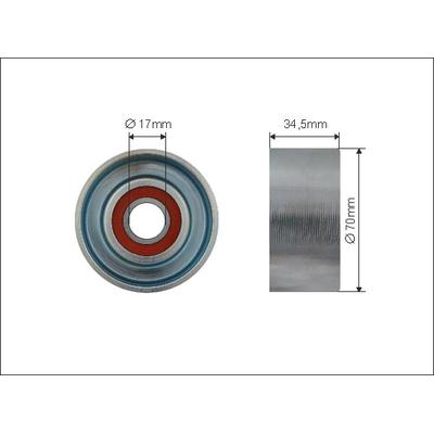 CAFFARO Spannrolle, Keilrippenriemen 500465 für NISSAN