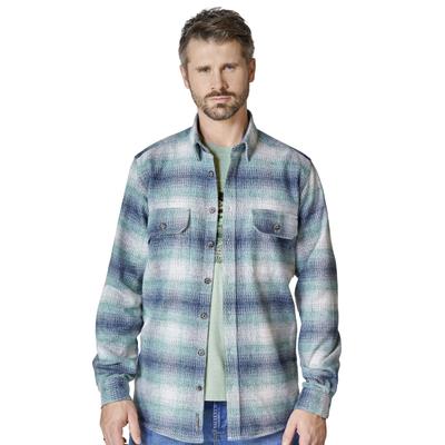 Hemdjacke CASAMODA "CASAMODA Hemdjacke kariert", Herren, Gr. XL, blau, 100% Baumwolle, Jacken