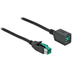 Delock, Verlängerungskabel, PoweredUSB extension cable (2 m, USB-A)