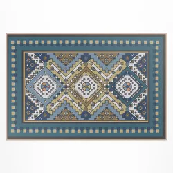 TEPPICH 100x150 cm Marokkanisches Geometrisches Muster