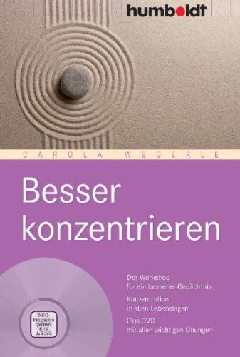 Carola Wegerle - Besser konzentrieren: Der Workshop für ein besseres Gedächtnis. Konzentration in allen Lebenslagen. Plus DVD mit allen wichtigen Übungen - Preis vom 17.10.2026 19:25:27 h