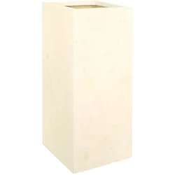 Polystone Pflanzsäule für morderne Bepflanzung 35 x 70 cm crème