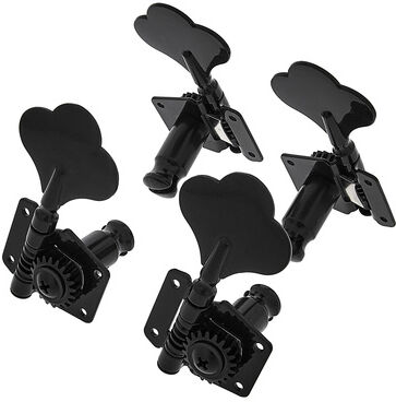 Harley Benton Parts J-Bass Tuners Set Black Schwarz