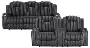 Fremont & Park Brynda Corduroy 2-Piece Manual Double Reclining Sofa Sets