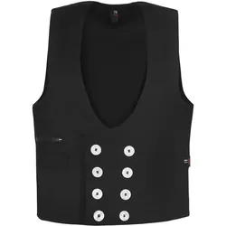 Zunftweste Canvas "HANNES" schwarz - 44 - schwarz