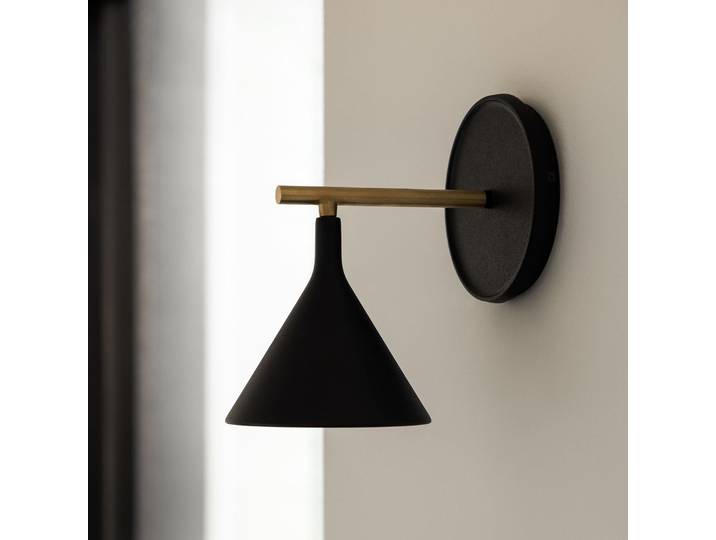 Applique murale Cast Sconce IP44 noire - Audo Copenhagen - Salle de bains - Aluminium - À ampoule unique