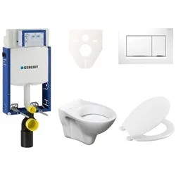 Geberit Wand-WC Set für Einmauerung + Ceramia S-Line Pro WC 110.302.00.5NR5