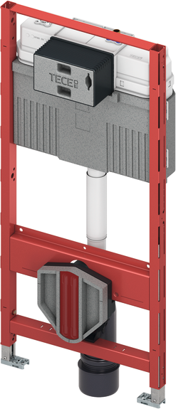 Module WC TECEprofil 9300101 1120 mm avec réservoir et chasse d'eau hygiénique, actionnement frontal