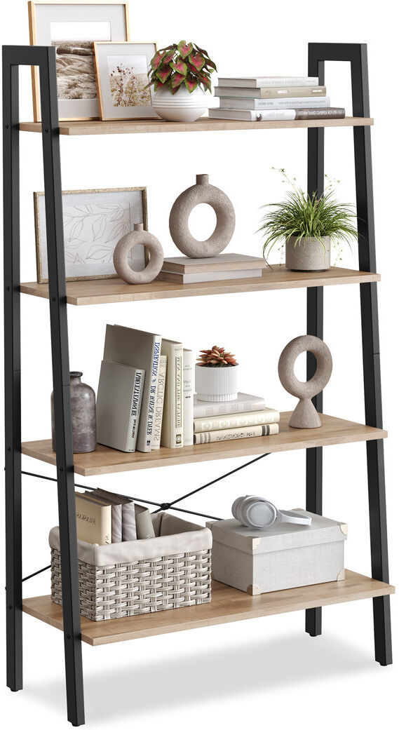 Rio 80 cm W Steel Shelving Unit Brown 137cm H X 80cm W X 32cm D