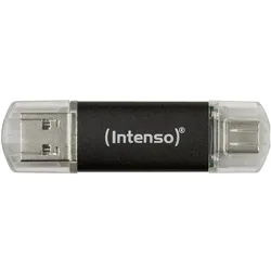 Intenso Twist Line (256 GB, USB-A, USB-C), USB Stick, Grau, Silber