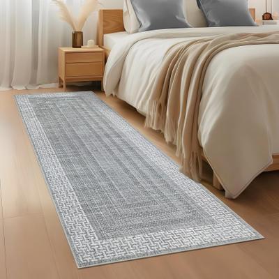 "Garvee Modern 2'x6'Area Rug,Architectural Geometric Low Pile Washable Rug - 2'3"" x 12' Runner"